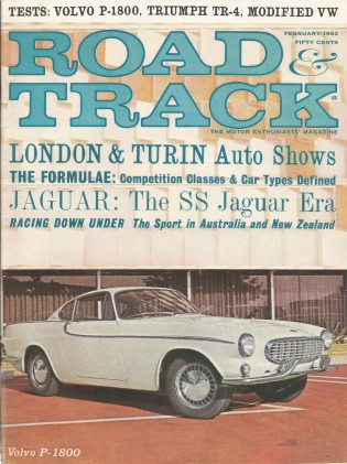 ROAD & TRACK 1962 FEB - EMPI-VW, P-1800, ELVA Mk VI